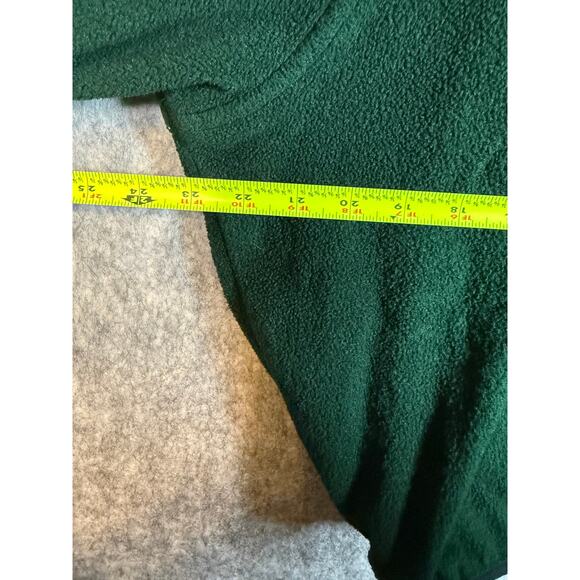 Vintage Woolrich Half Button Green Medium Fleece Made in USA Lightweight Jacket - Picture 6 of 7
